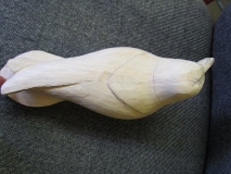 Carving feather details