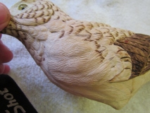 Finest details to add dimension and texture to feathers