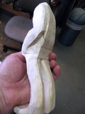 Hand carve the figure