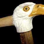 Eagle Head Cane Topper for Veterans 