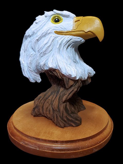 "Bald Eagle" Life-size Head Sculpture